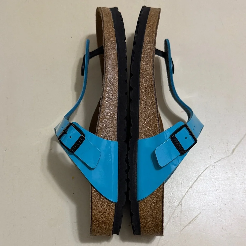 Birkenstock Blue and Brown Sandals - Picture 3 of 4